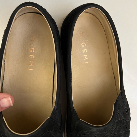 M. Gemi The Cerchio Black Nubuck Size 40 Sneakers - Picture 5 of 9